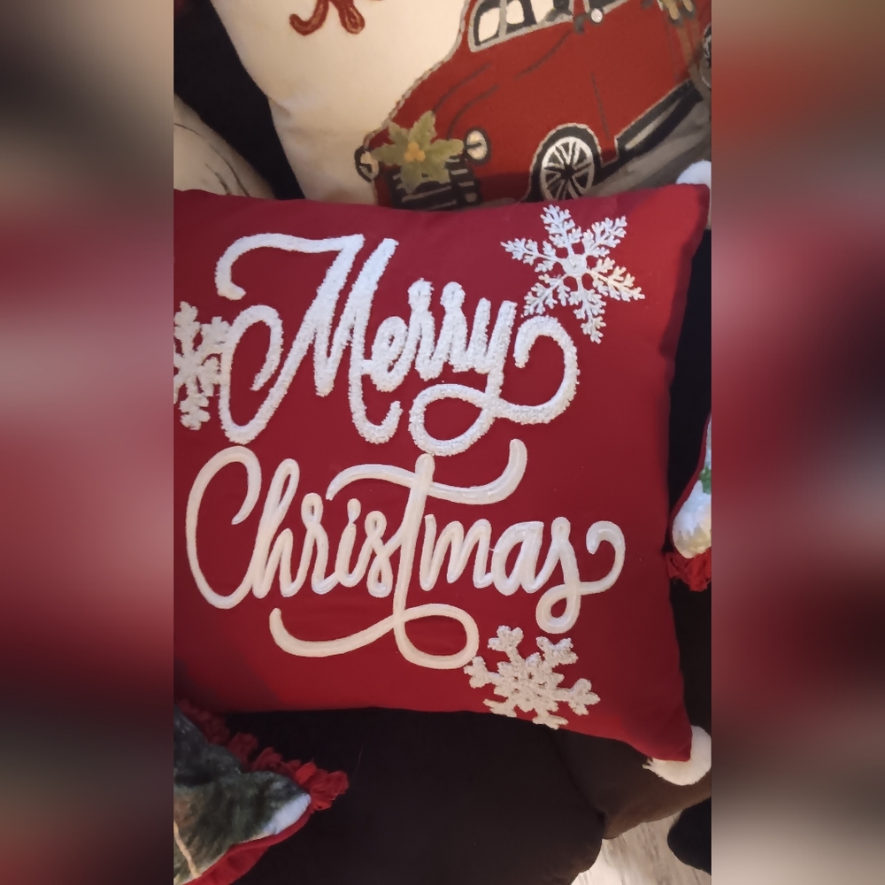 High quality embroidered christmas cushions